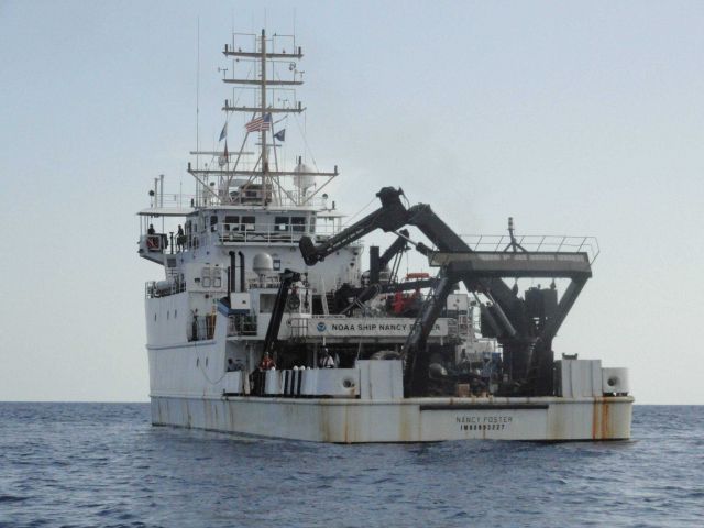 Stern view of NOAA Ship NANCY FOSTER. Picture