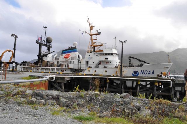 NOAA Ship MILLER FREEMAN at Dutch Harbor. Picture