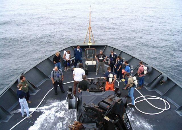 Damage control drill on NOAA Ship MILLER FREEMAN. Picture