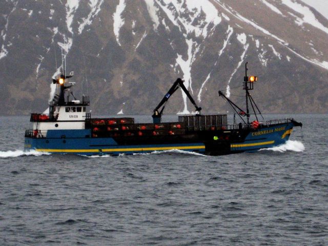 The fishing vessel CORNELIA MARIE seen at Dutch Harbor Picture