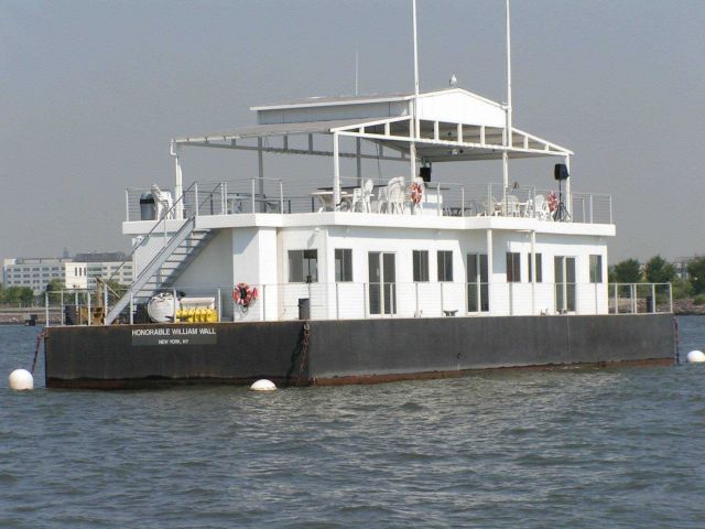 The HONORABLE WILLIAM WALL, clubhouse of the Manhattan Sailing Club. Picture