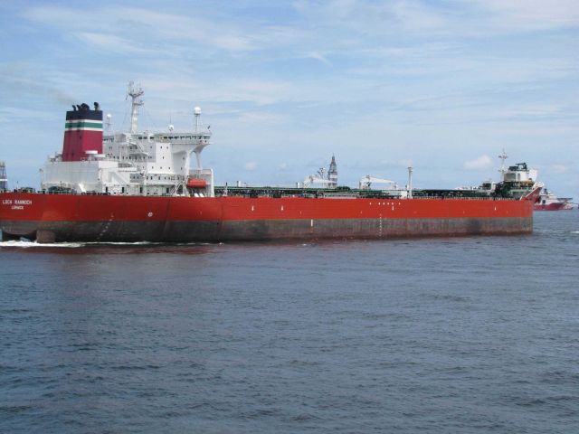 Tanker LOCH RANNOCH on-site at the Deepwater Horizon disaster during well containment andcleanup efforts. Picture