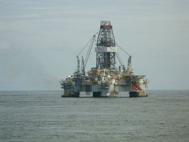 Transocean DEVELOPMENT DRILLER II on site at the Deepwater Horizon disaster well containment efforts. Picture