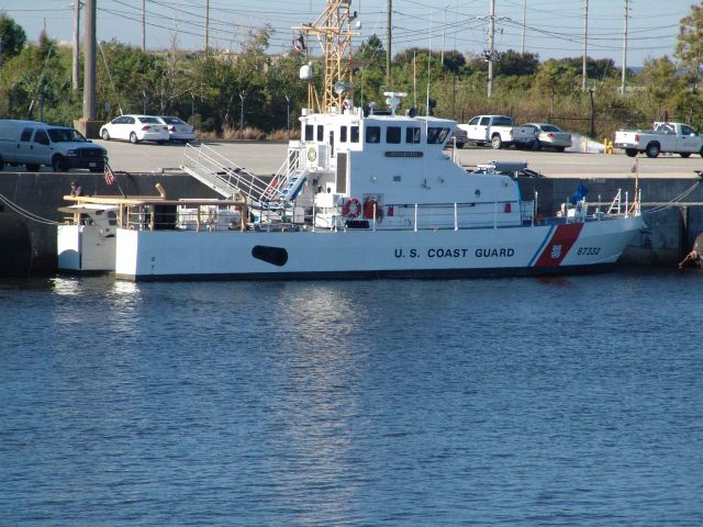 Coast Guard 87-foot patrol boat at its home base Picture