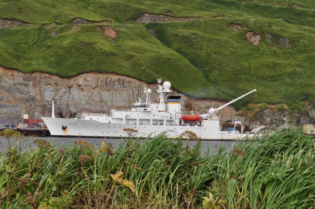 USNS Oceanographic Survey Ship MARY SEARS, sixth of the Pathfinder class of vessel. Picture