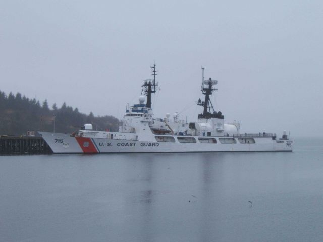 Coast Guard high endurance cutter HAMILTON (WHEC-715) tied up at Kodiak. Picture