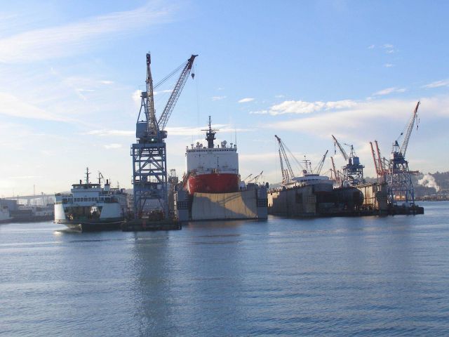 Todd shipyard in Seattle. Picture