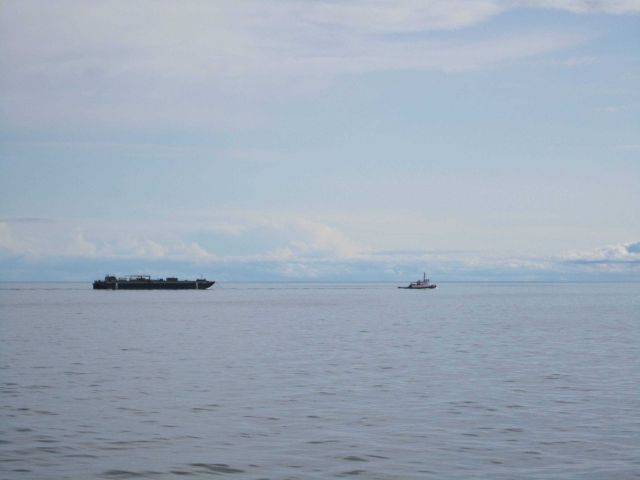 Tug and tow probably in Queen Charlotte Island area. Picture