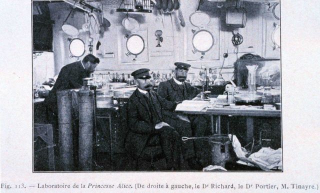 The laboratory on the Princess Alice with Dr Picture