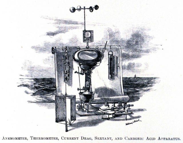 Anemometer, thermometer, current drag, sextant, and carbonic acid apparatus Picture