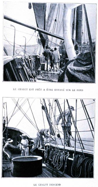Preparing and deploying a deepsea trawl net Picture