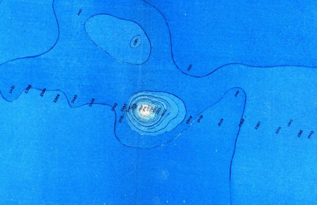 Portion of map in Congressional Report depicting work of Fish Commission Steamer ALBATROSS in conducting deep sea soundings for a telegraphic cable su Picture