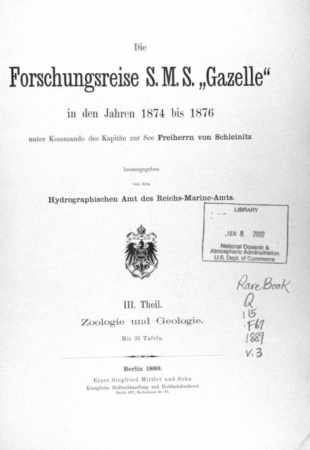 Title page of Volume III of 