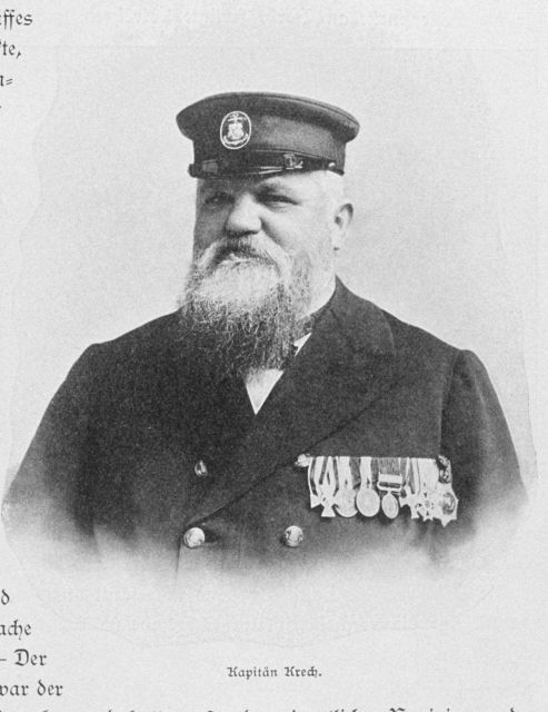 Captain Krech, captain of the VALDIVIA during its expedition Picture