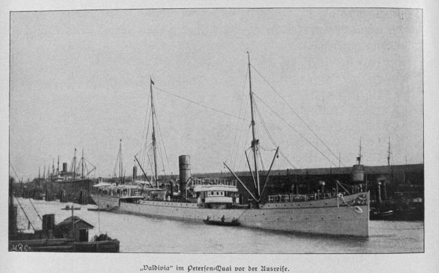 The VALDIVIA before departing from Petersen's Wharf Picture