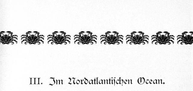 Art work at the beginning of Chapter III - In the North Atlantic Picture