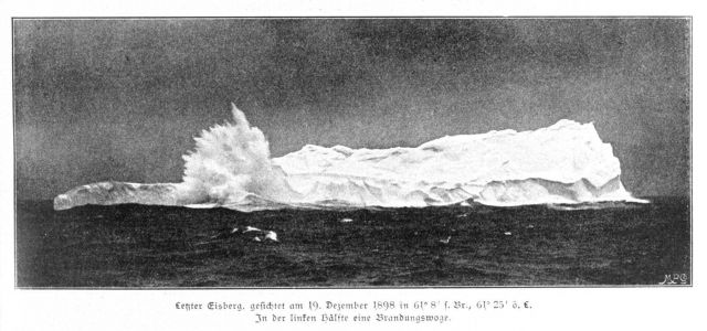The last iceberg seen on the expedition on december 19, 1898, at 61 8 South Latitude, 61 25 East Longitude Picture