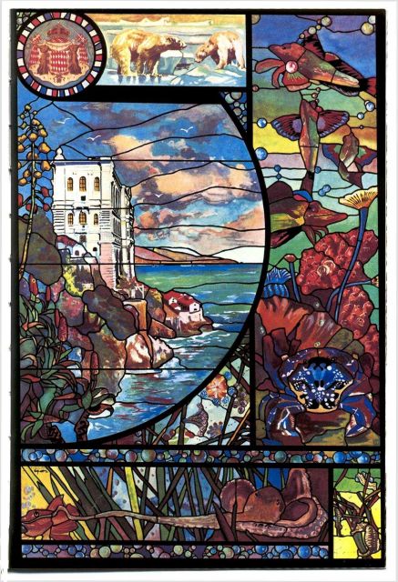 A beautiful poster of the Oceanographic Museum of Monaco painted by Marcel Camia. Picture
