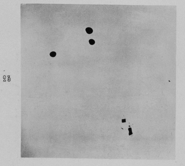 The sounding balloons in the air with recording devices Picture