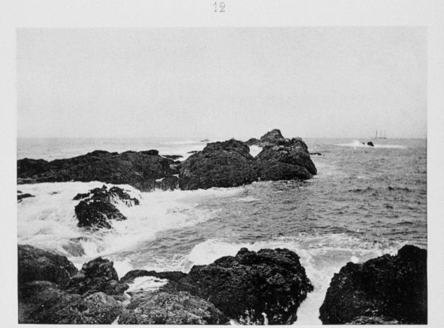 A view of the ship from the Formigas Islands off the Azores Picture