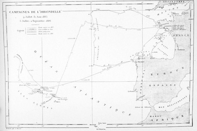 Scientific campaigns of the HIRONDELLE in the late summers of 1885 and 1886 Picture