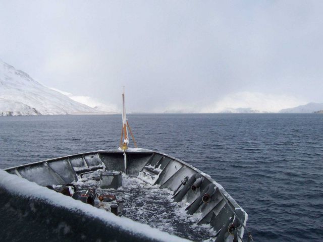 NOAA Ship MILLER FREEMAN somewhere in western Alaska. Picture