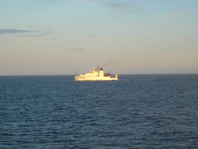 NOAA Ship OSCAR DYSON in the North Pacific. Picture