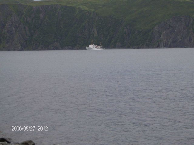 NOAA Ship FAIRWEATHER in the Shumagin Islands. Picture