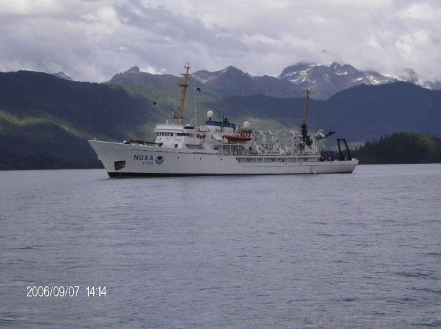 NOAA Ship FAIRWEATHER in Simpson Bay, Cordova area. Picture