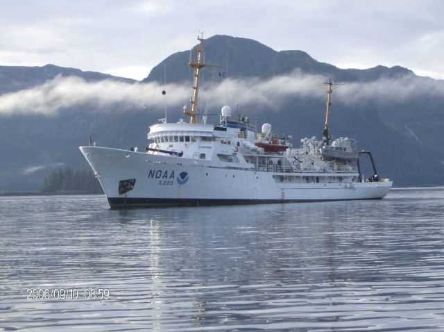 NOAA Ship FAIRWEATHER in Simpson Bay, Cordova area. Picture