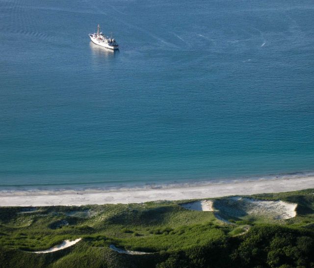 NOAA Ship FAIRWEATHER in the Shumagin Islands. Picture