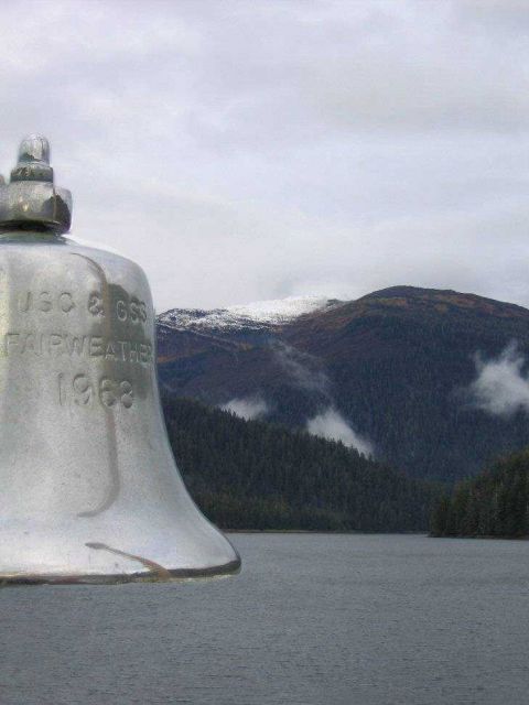 NOAA Ship FAIRWEATHER ship's bell. Picture