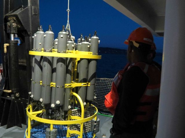 CTD operations on the NOAA Ship FAIRWEATHER Picture