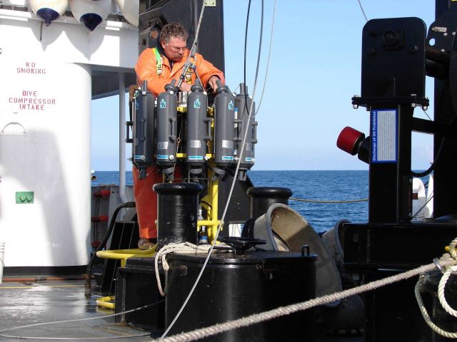 CTD operations on the NOAA Ship FAIRWEATHER Picture