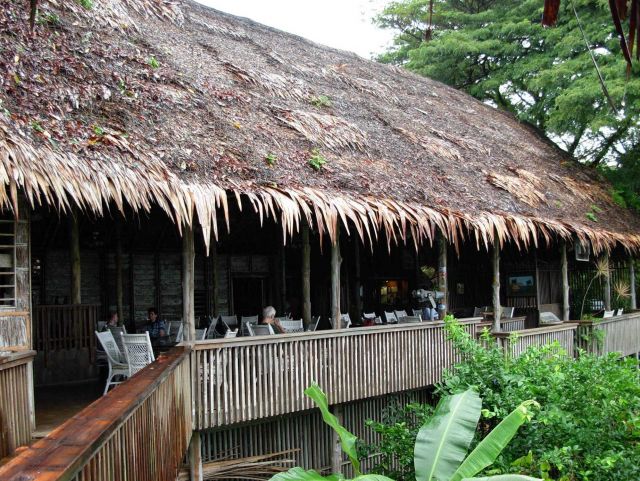 The veranda of a Pohnpei restauarant - 