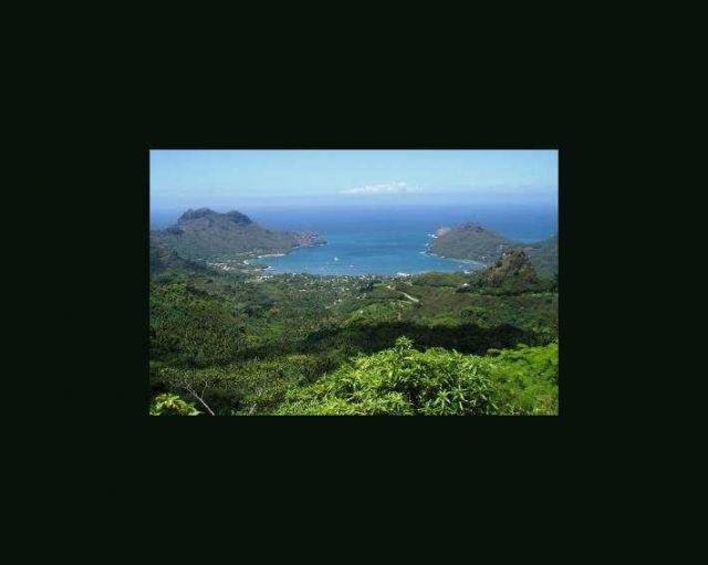 A view of Taiohae Harbor. Picture