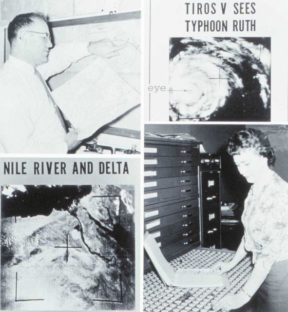 Composite imagery touting the accomplishments of TIROS V Picture