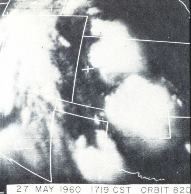Experience with TIROS showed that bright clouds with relatively well-defined edges and isolated from a main cloud mass, could be indicators of severe  Picture