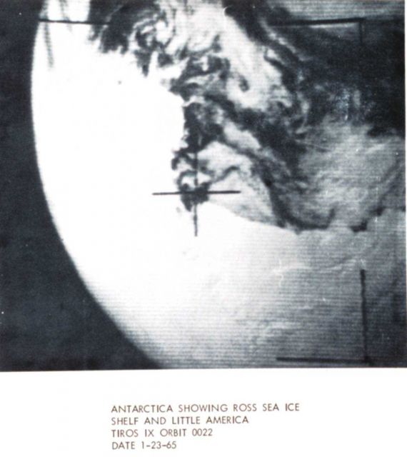 TIROS IX orbit 0022 image of Antarctica showing Ross Sea Ice Shelf Picture