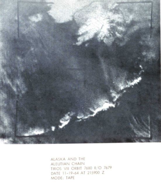 TIROS VII orbit 7680 R/O 7679 image of Alaska and the Aleutian Islands Picture
