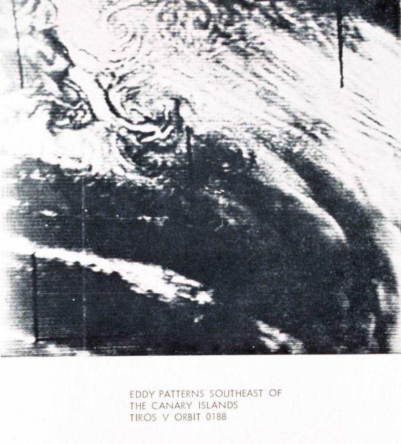 Eddy patterns southeast of the Canary Islands Picture