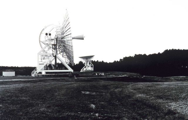 Parabolic antennas at Wallops Island. Picture