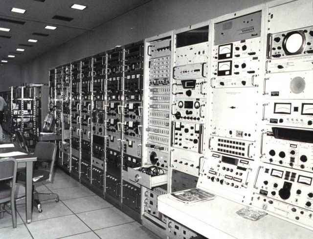 Electronic equipment at the Wallops Island CDA. Picture