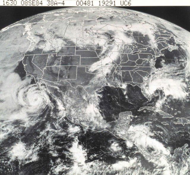 GOES image of North America Picture