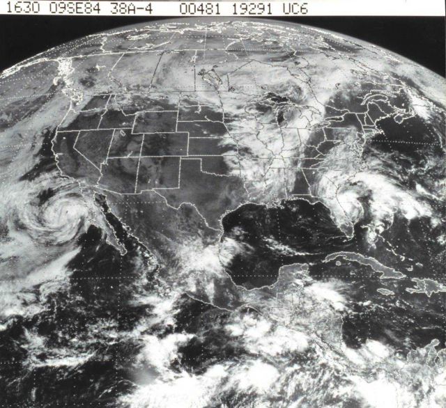 GOES image of North America Picture