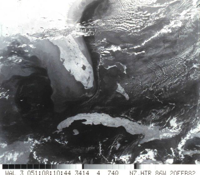 Infrared imagery of the Loop Current in the Gulf of Mexico and the Gulf Stream Picture