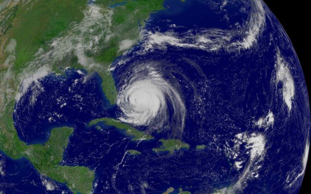Hurricane Frances in the Bahamas Islands. Picture