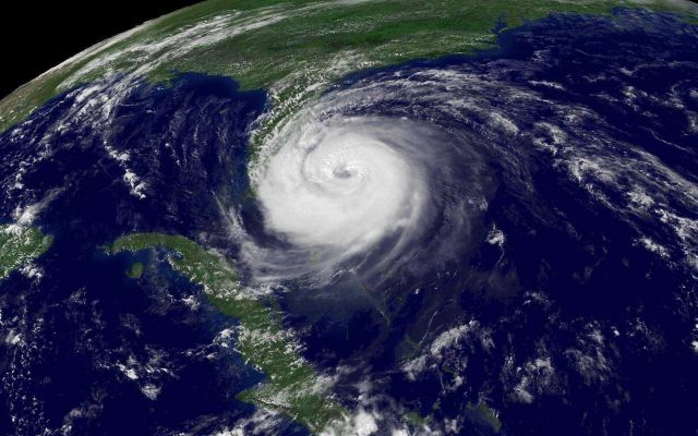 Hurricane Jeanne over the Bahama Islands. Picture