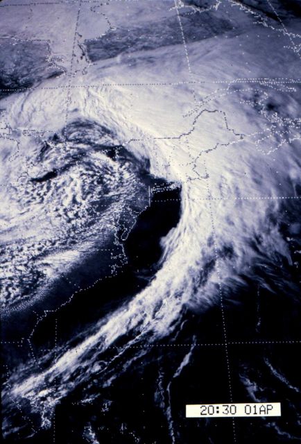 Strong frontal system off the United States East Coast. Picture