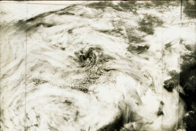A very strange assemblage of clouds as seen from satellite Picture